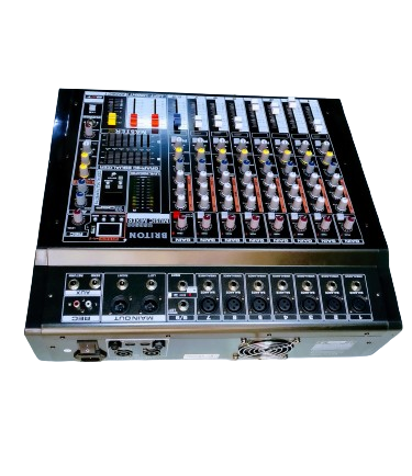 Briton USB900 8 Channel Powered  Music Mixer8 channel  powered mixer