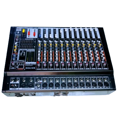 	 Briton USB1200 12 Channel Powered  Music Mixer12 Channel Powered Audio Mixer 